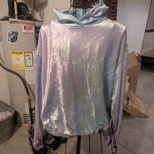 Nike Pastel Iridescent Lavender and Light Blue Hoodie